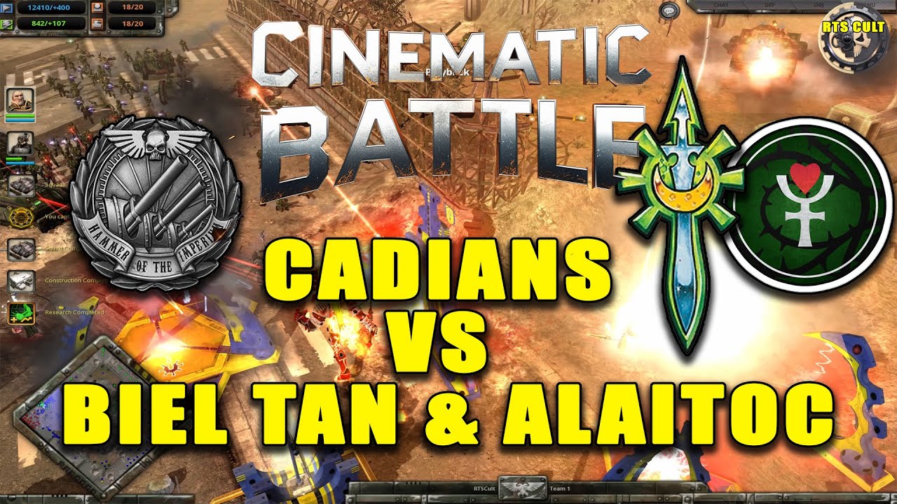 Cadians vs Biel Tan & Alaitoc - Epic 2v2 Warhammer 40K Cinematic Battle
