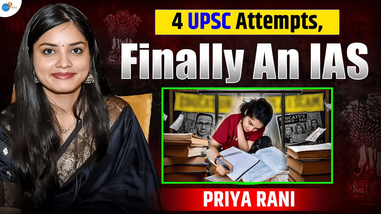 Четыре попытки сдать экзамен UPSC, наконец, IAS | История успеха UPSC 2023 | Прия Рани | Джош рас...