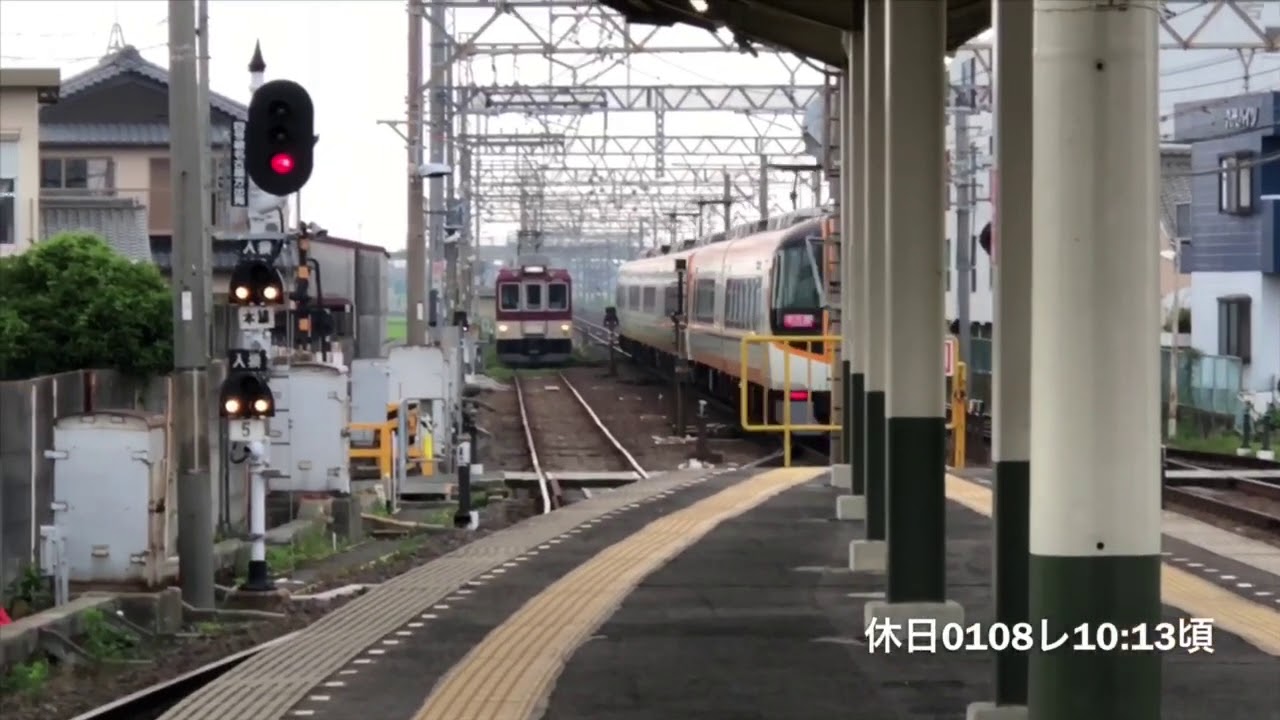 伊勢若松駅 特急高速通過ジョイント音11