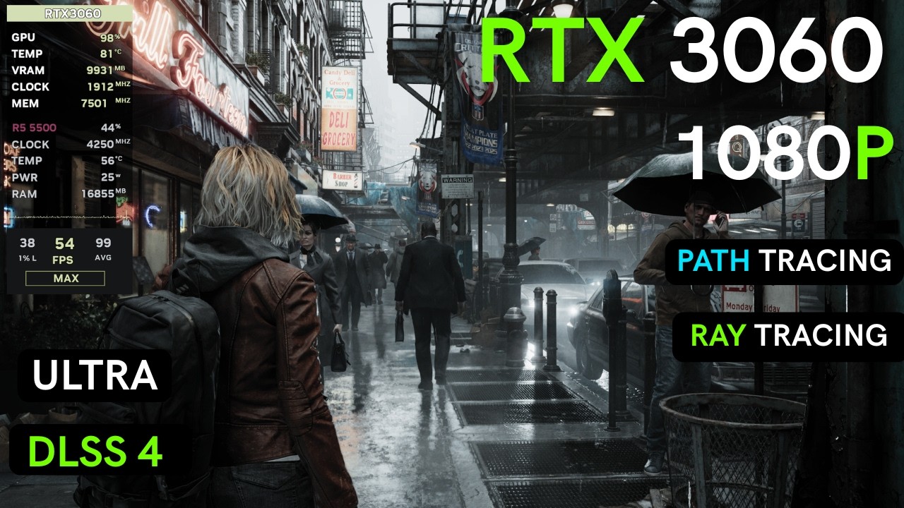 Resident Evil Requiem | RTX 3060 | Ryzen 5 5500 | Ray Tracing & Path Tracing 1080p