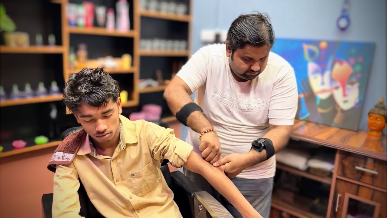Indian Barber Shamboo - Ultimate RELAXING DEEP SLEEP😴 Head Massage Therapy | Pure Bliss & Care |
