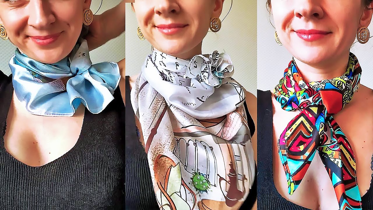 The 5 most popular ways to wear a scarf / 5 Самых популярных способов носить шарф