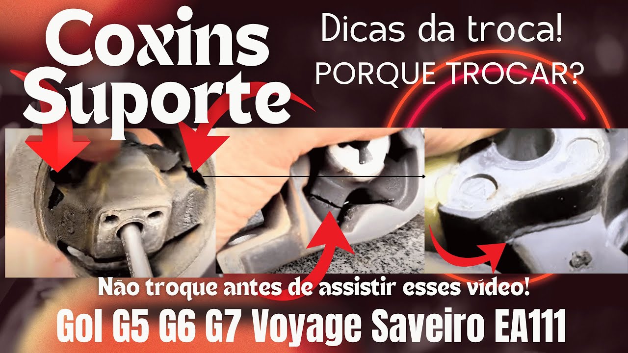 PARE a Vibração! Como Trocar Coxins GOL/SAVEIRO (Passo a Passo) 🚗