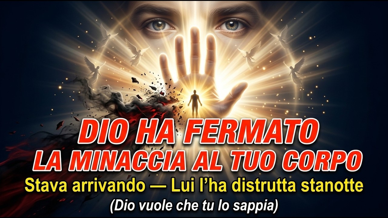 🚨 Scelto da Dio: Questo riguarda te Dio ha visto una minaccia invisibile e ha deciso di fermarla .