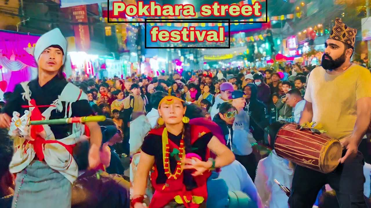 Pokhara street festival |pokhara new year 2024 #happynewyear