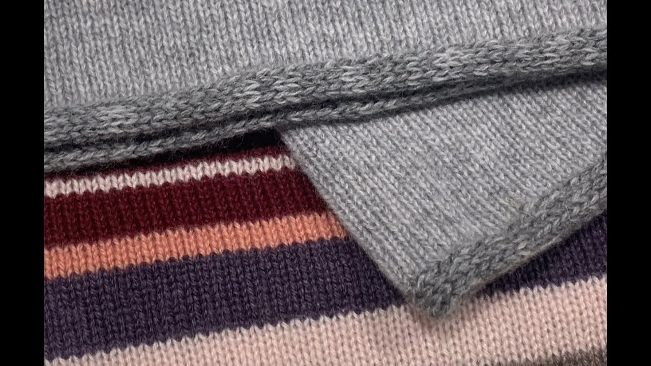 scaldacollo tubolare con bordini i-cord