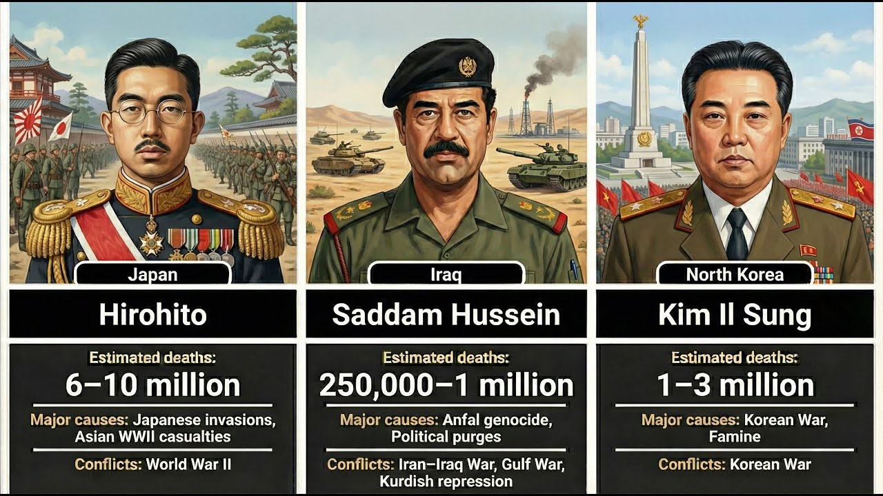 50 Most Deadly Leaders in Human History | Shocking Historical Facts