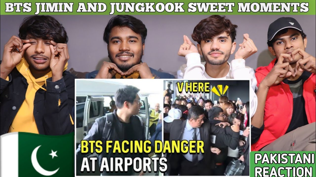 Bts Airport Funny Moments Pakistani Reaction Haider