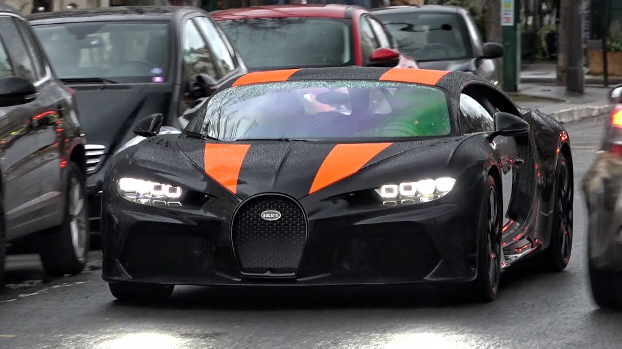 La Bugatti LA PLUS RAPIDE DU MONDE escortée dans Paris !! 490km/h 😱