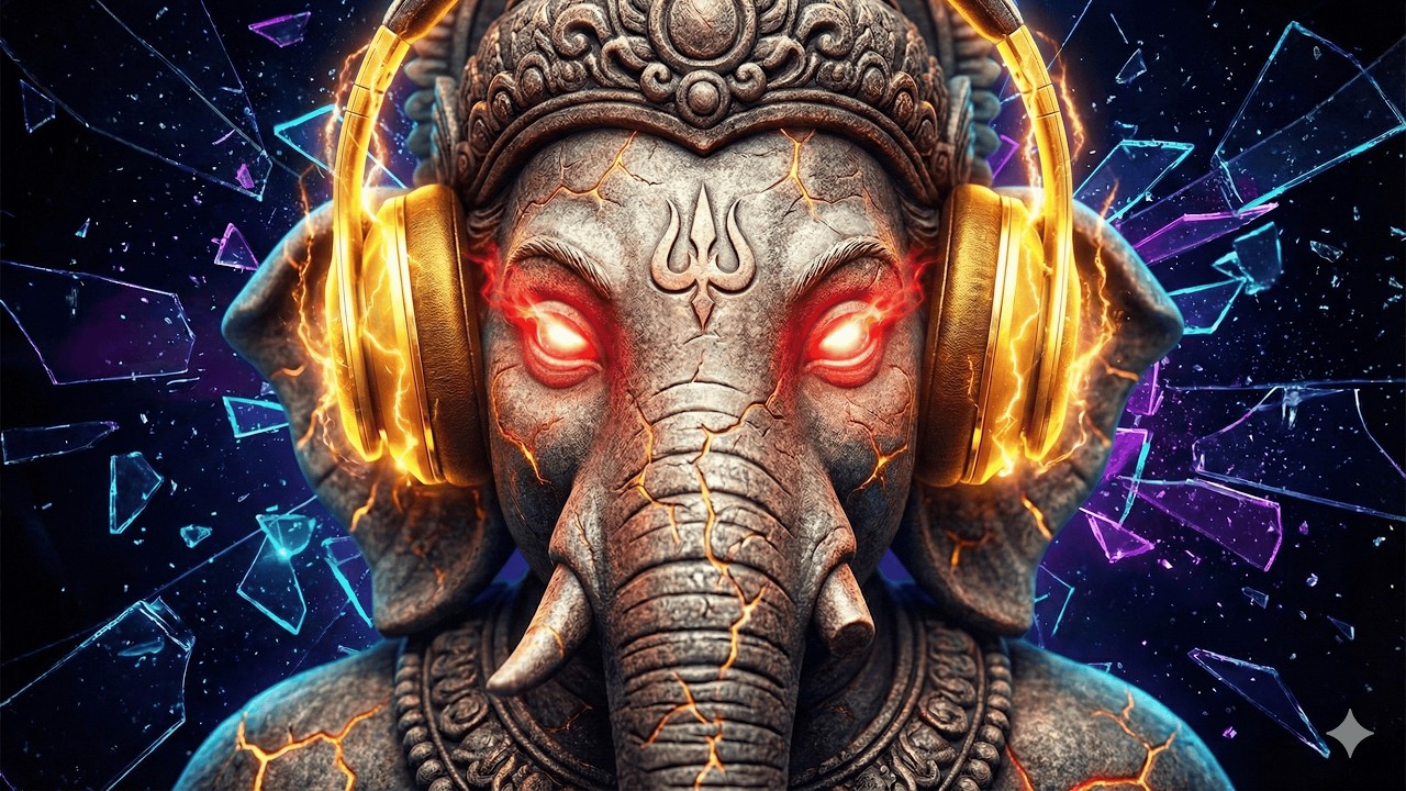 Sri Ganesha Pancharatnam | Vighnaraja Nayakam | High Bass DJ Edit #music #bhakti #song