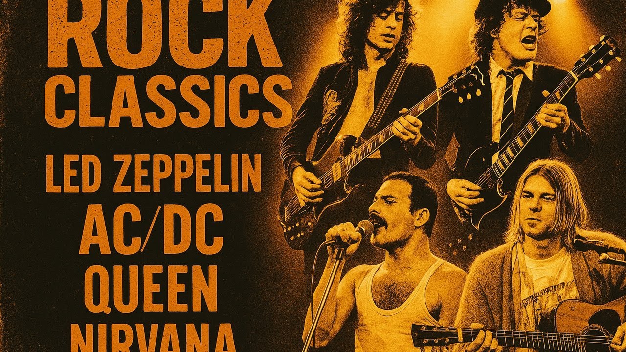 Classic Rock Nonstop Golden Era Ultimate Anthems 70s 80s 90s | Queen, Scorpions, Led Zeppelin
