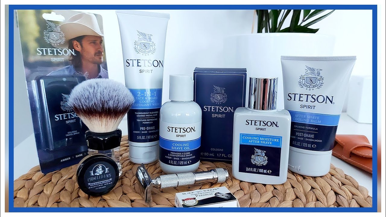 #72 Chiseled Face Trade Winds Shaving Soap, Stetson Spirit 