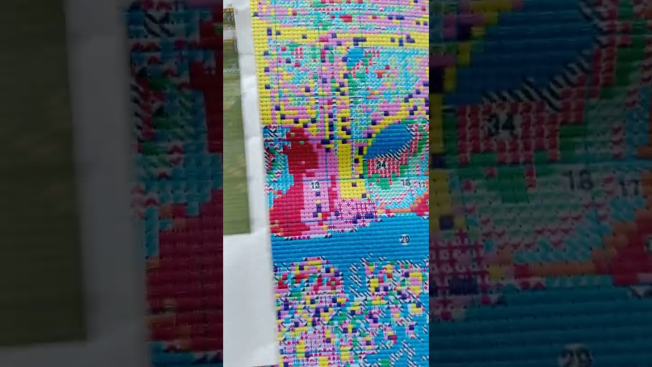 Tranh thêu chữ thập chỉ lụa tĩnh vật bình hoa 2024 