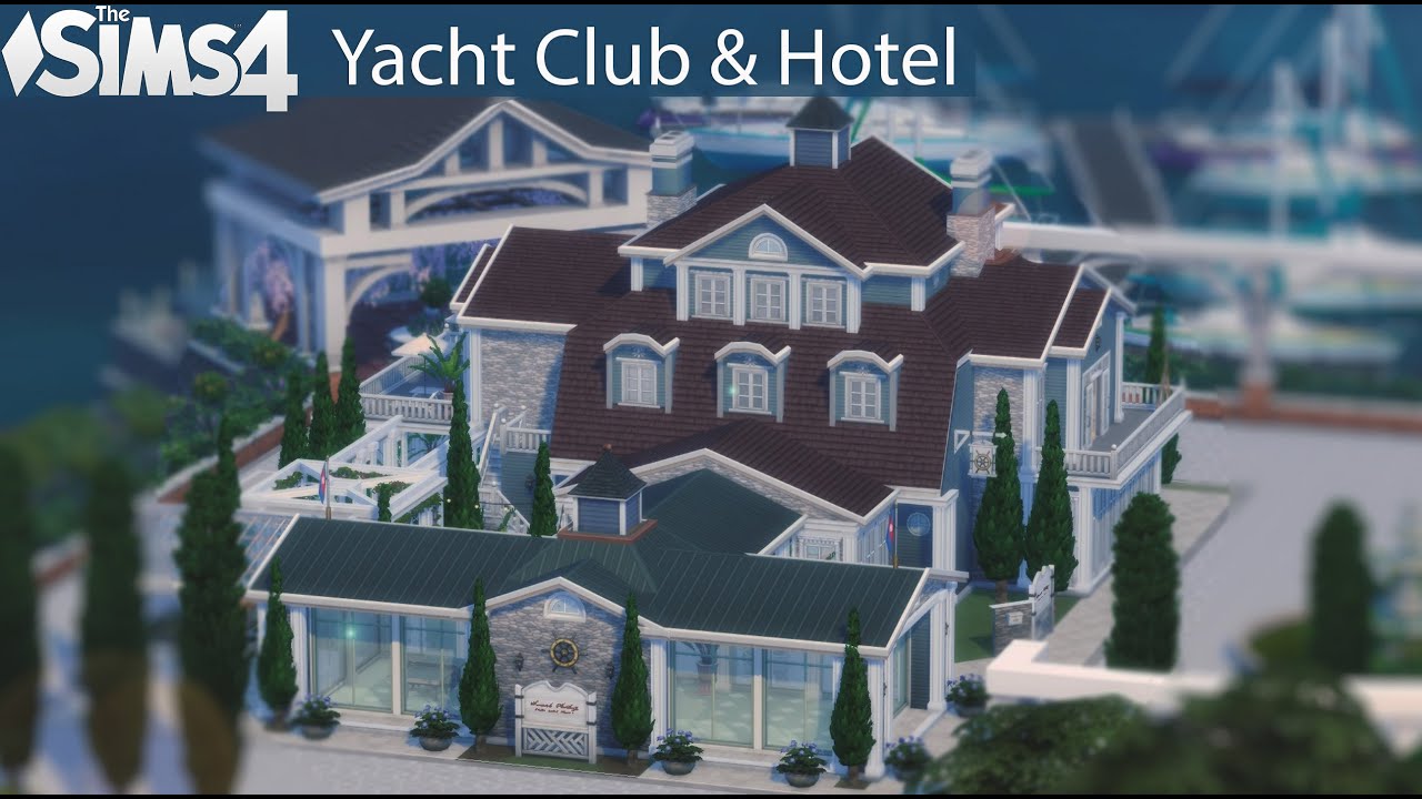 Luxury Yacht Club & Hotel ⚓ (noCC) The SIMS 4 | Stop Motion