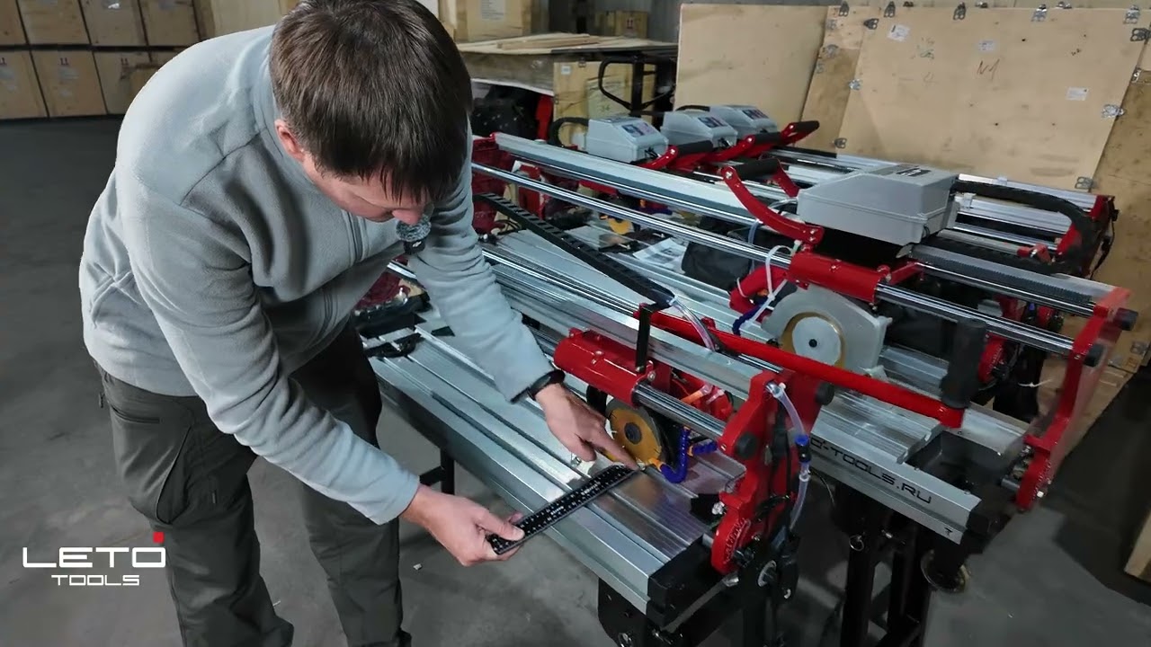 Настройка плиткорезного станка LETO TOOLS T7 перед работой