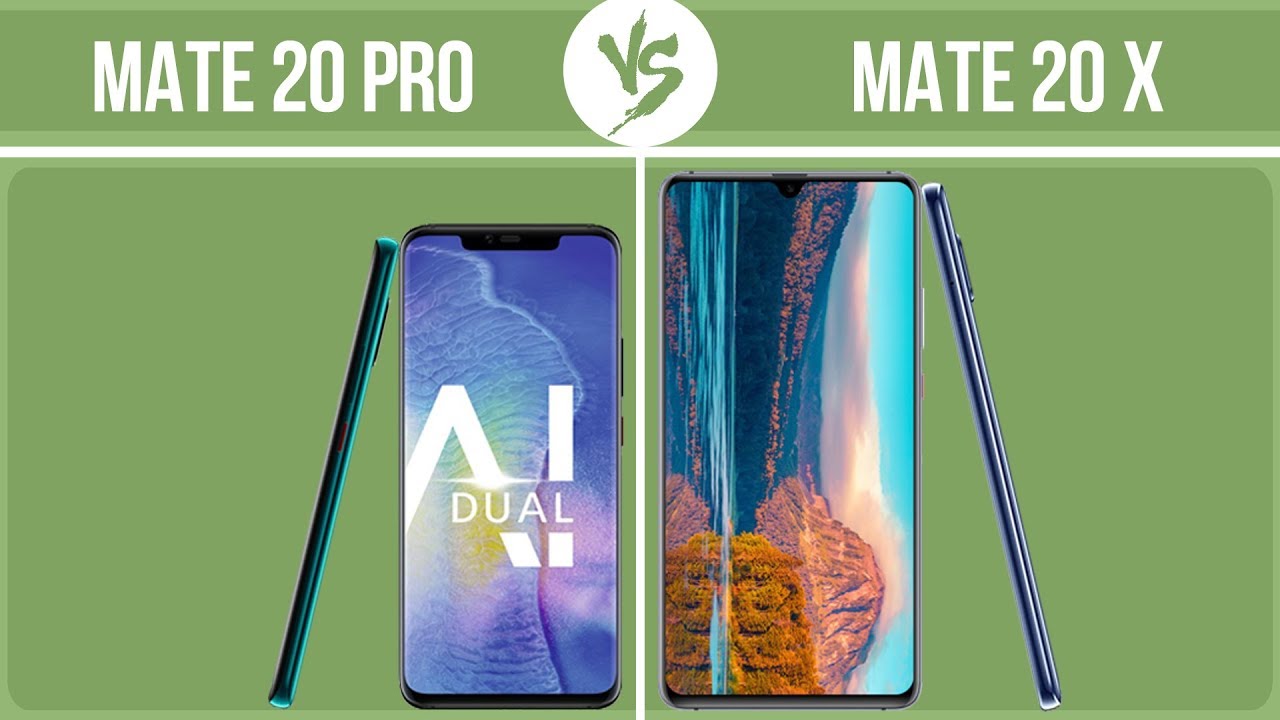 Huawei Mate 20 Pro vs Huawei Mate 20 X ✔️