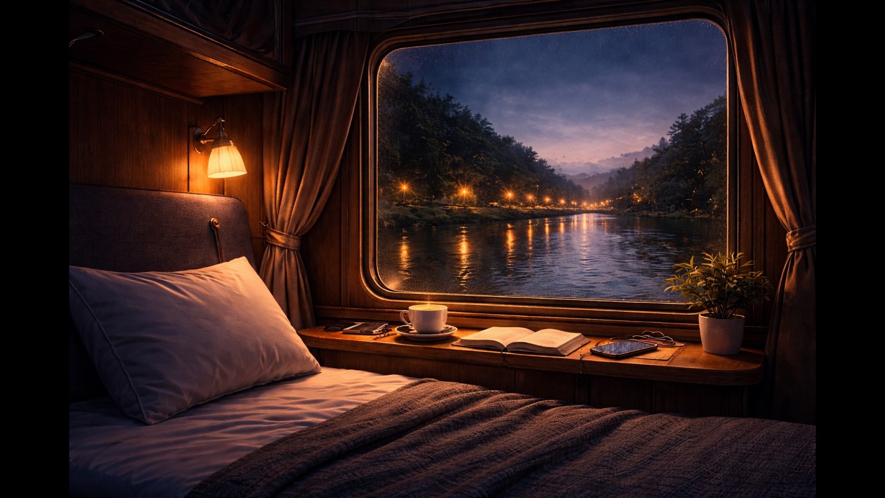 🚆 Night Train Cabin Ambience | Cozy Train Ride Sounds for Focus, Relax & Sleep (2 Hours 10 Minutes)
