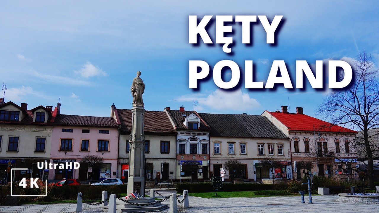 Walk in Kęty town, Poland | Spacer po Kętach, Polska | 4K City Tour