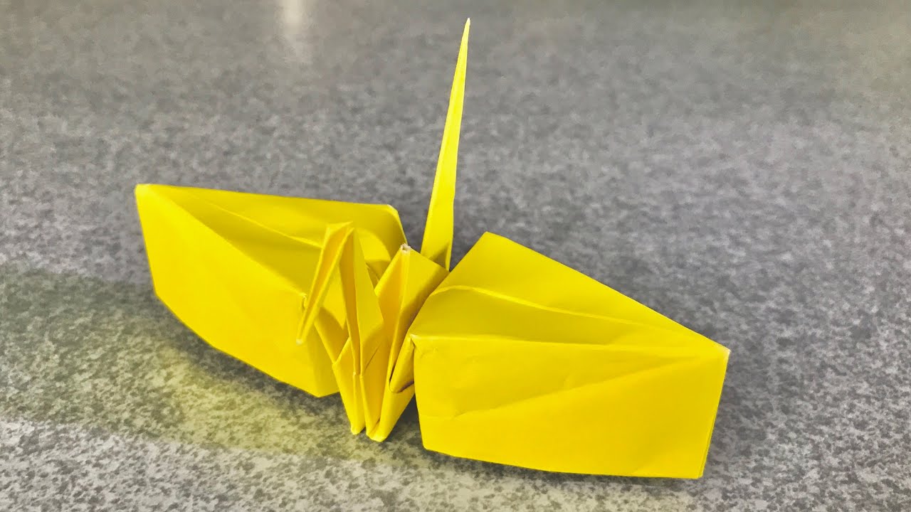 【origami】折り鶴アレンジ14 『分厚い折り鶴』【折り紙】