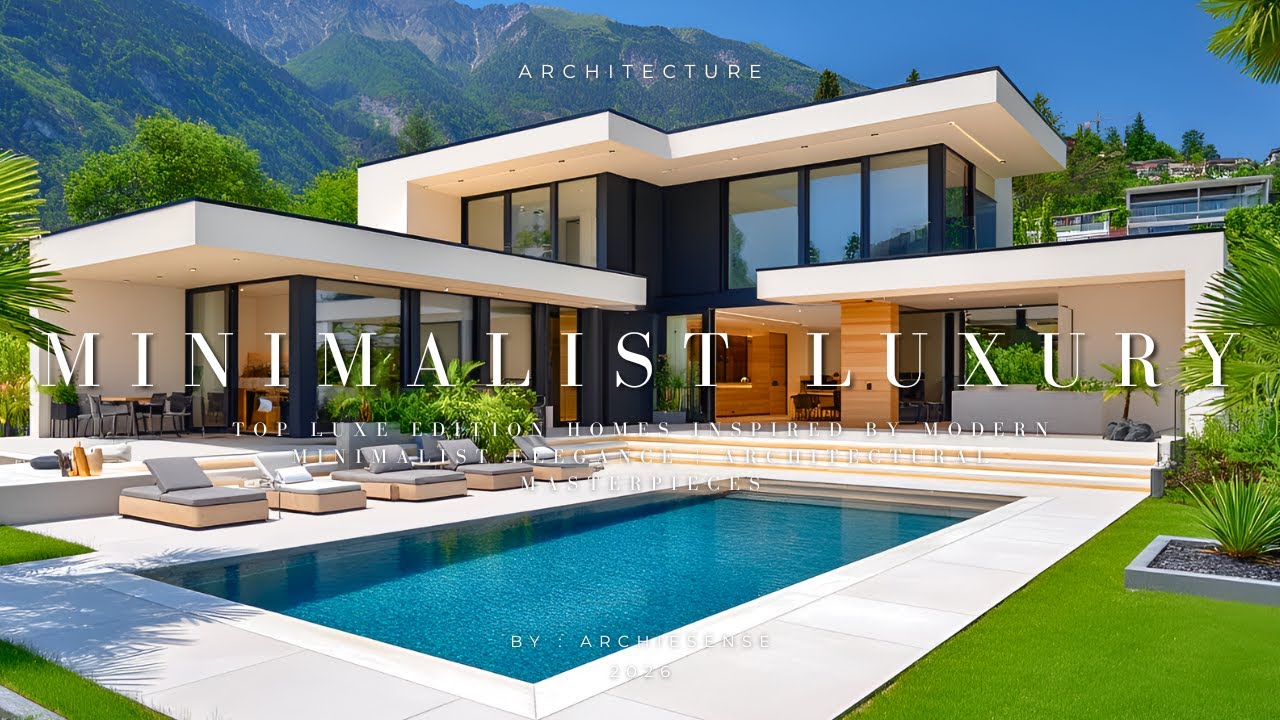 Luxe Modern Minimalist Homes That Redefine Luxury Living | Elegant Architecture Designs Trends