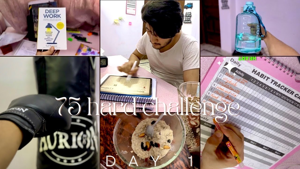 Day 1 of 75 hard +  UPSC hard challenge |🏋️‍♂️💪📚 | vlog
