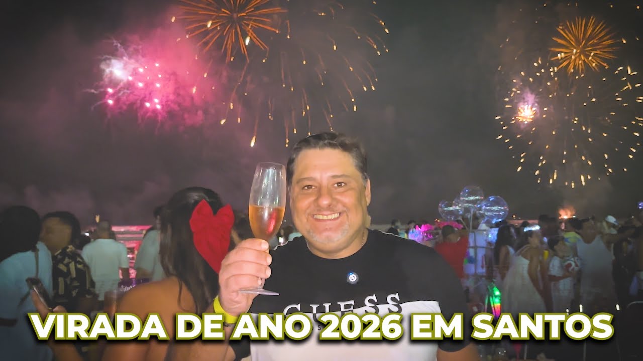 Vale a Pena a Virada do Ano em Santos? Como é Virar o Ano em uma Barraca de Praia