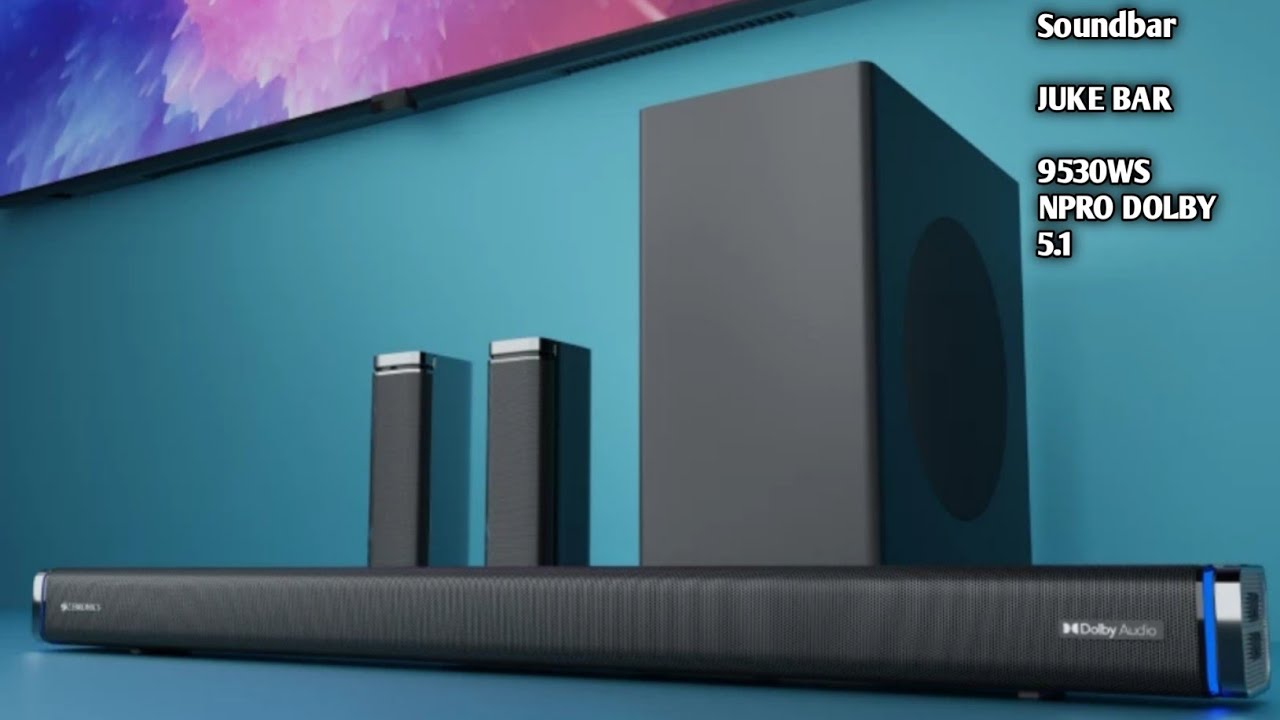 ZEBRONICS ZEB-Juke bar 9530WS Pro Dolby 5.1 400 w Bluetooth Soundbar Unboxing video part 1