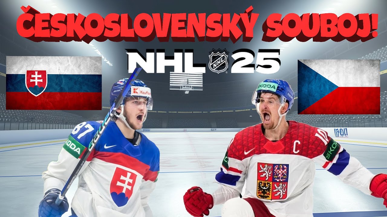 ČESKO-SLOVENSKÝ hokejový souboj v novém NHL25! 🏒