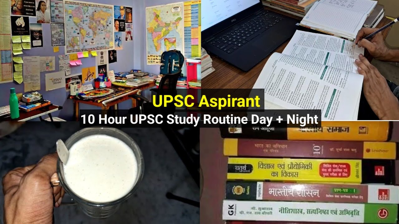 10 Hour UPSC Study Routine Day + Night | UPSC Vlog | IAS | A day in the life of upsc aspirant