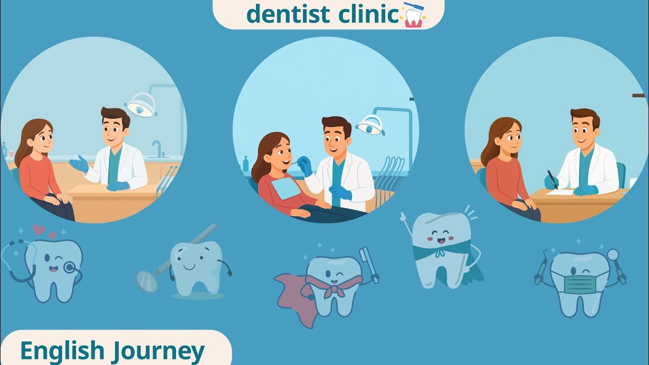 تعلم الإنجليزية من خلال محادثة عند طبيب الأسنان 🦷 | English Conversation at the Dentist