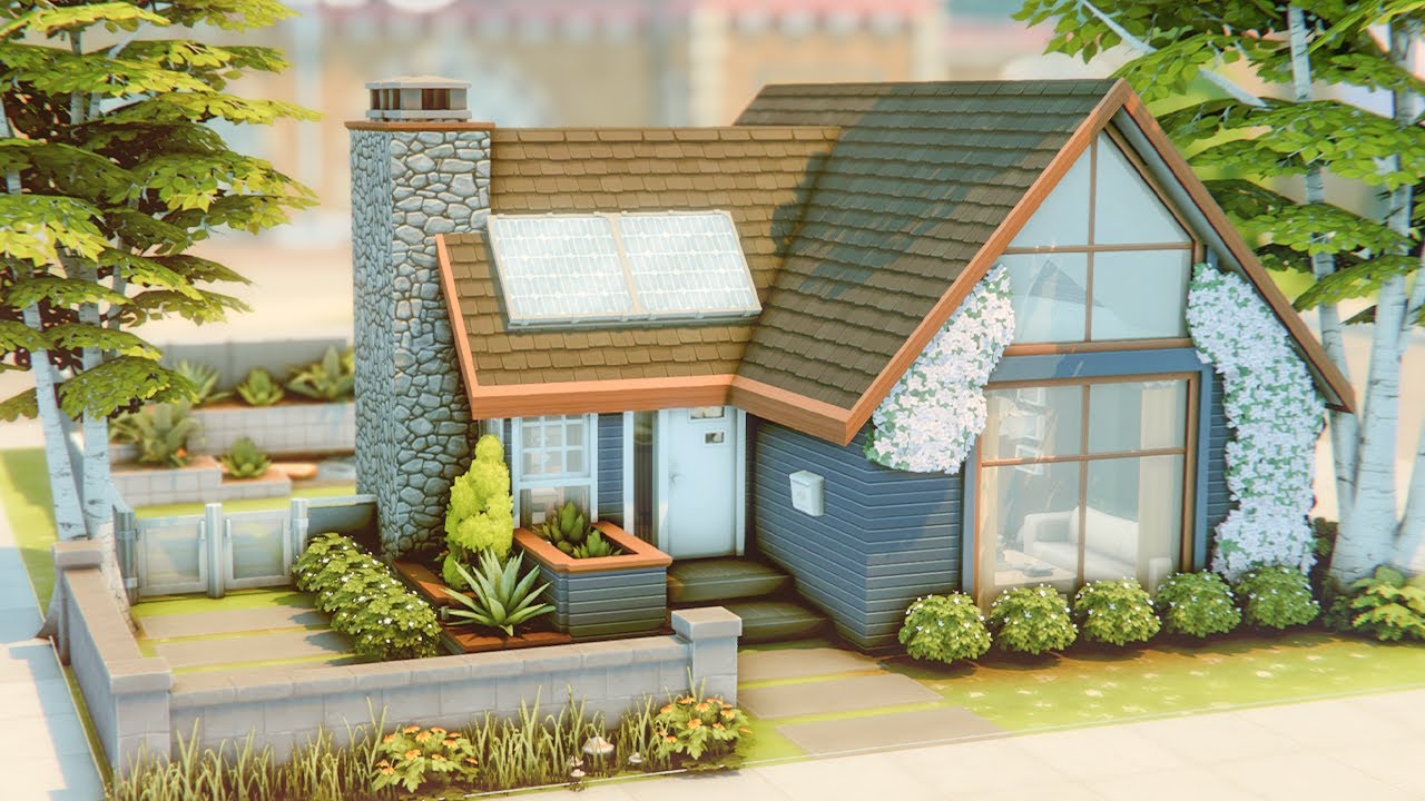 Earthy Modern Loft l The Sims 4 Speed Build With Lo-Fi (No CC)