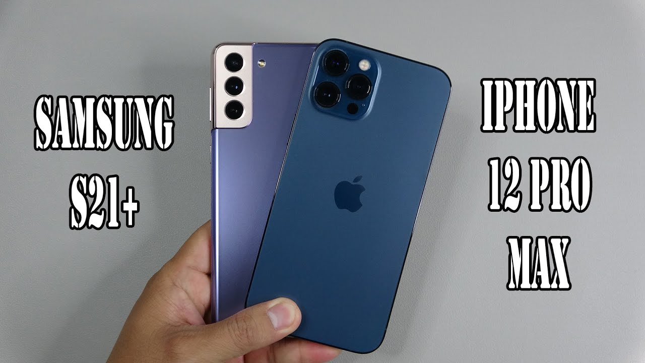 Samsung Galaxy S21 Plus 5G vs iPhone 12 Pro max | SpeedTest and Camera comparison