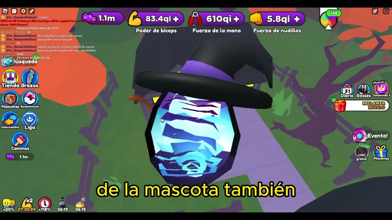 Roblox | Simulador de lucha de brazos / Halloween parte 2 actualizado / Nuevos encantamientos.