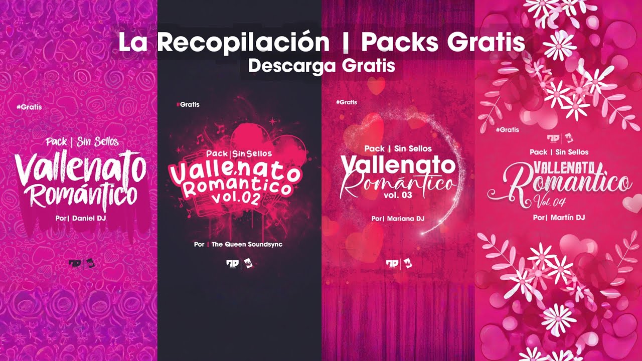 Pack Vallenato Romántico Remixes y Extended's (SIN SELLOS GRATIS PARA DESCARGAR) 