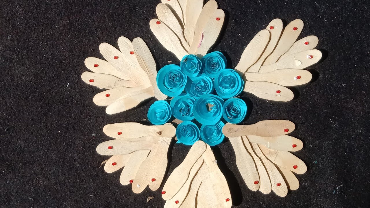 #best wall hanging using icecream _spoons #diy 