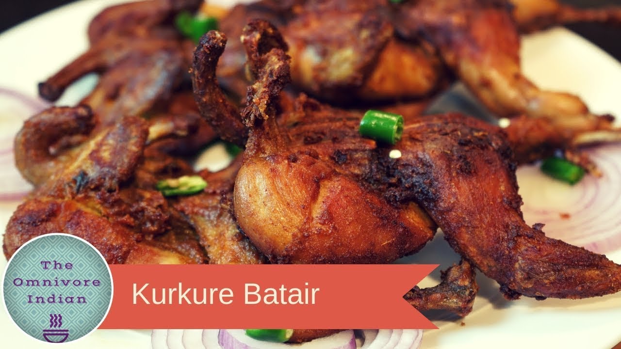 Kurkure Batair - Crispy  Quail Fry- Indian Style Recipe