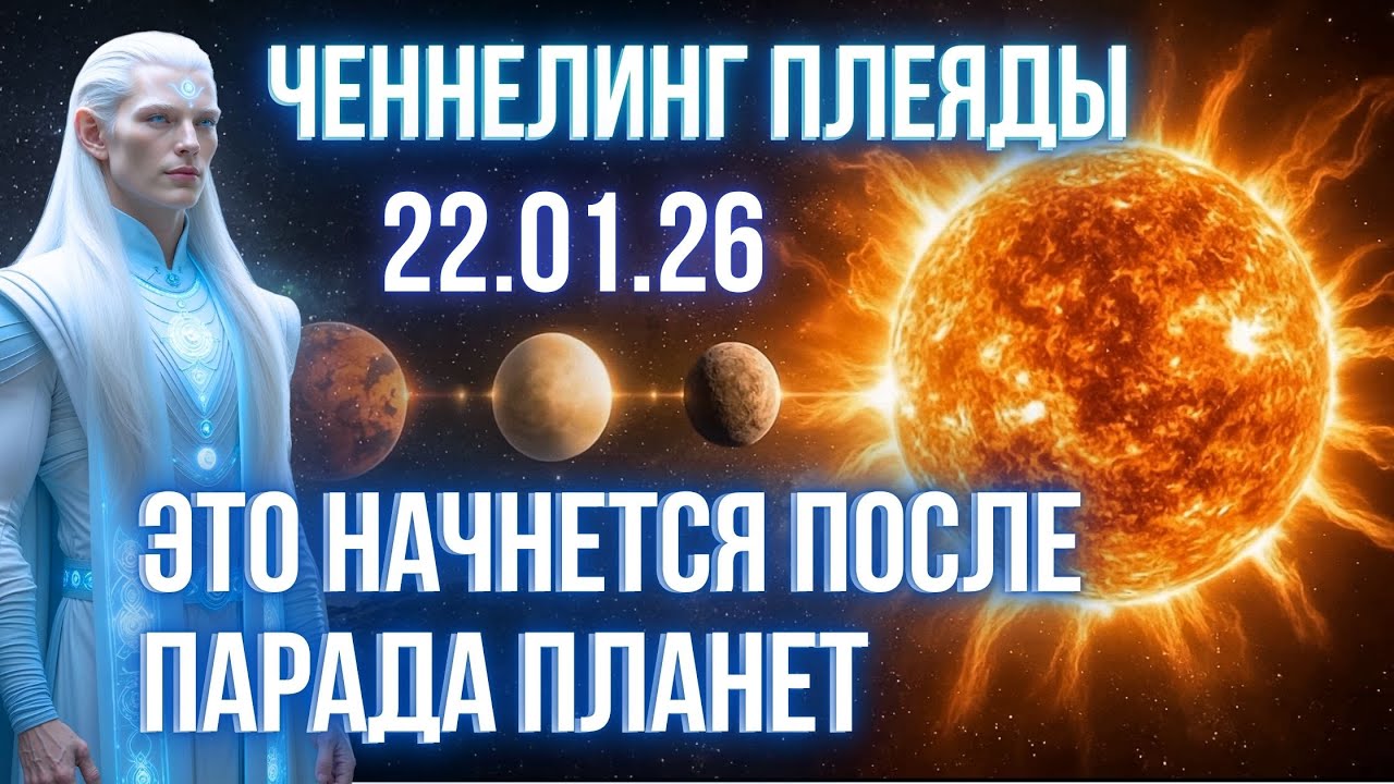 ПАРАД ПЛАНЕТ 22 января ЗАПУСКАЕТ ПОТОКИ ЭНЕРГИЙ НОВОГО ВРЕМЕНИ Ченнелинг Плеяд Фидря Юрий