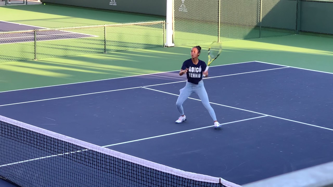 Leylah Fernandez | Indian Wells 2021 | Practice Courts | Volleys