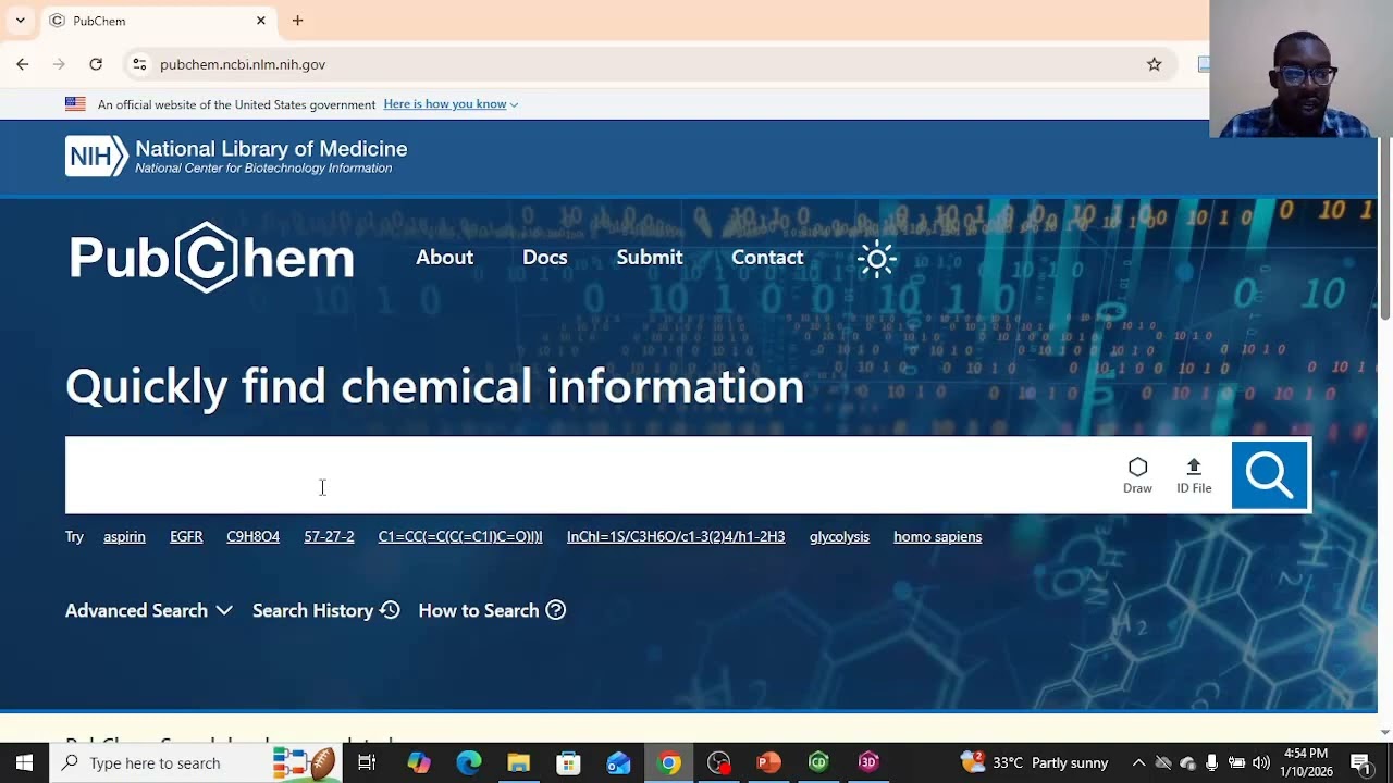 Как загрузить химические соединения из PubChem и импортировать их в ChemDraw и Chem3D