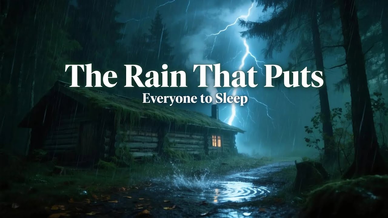 Heavy Rain Hammering the Cabin Roof — Pure Comfort for Restless Nights