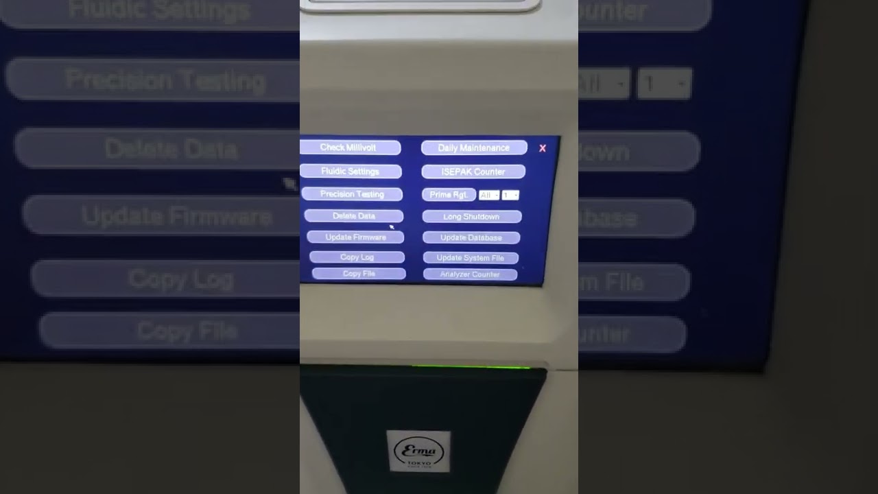 How to perform long shutdown for Erma EL-120 ELECTROLYTE ANALYZER using long shutdown kit