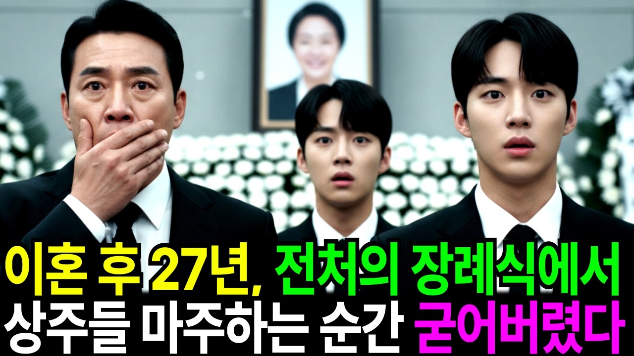 이혼 후 27년 만에 찾은 전처의 장례식장, 조문받는 상주 얼굴을 보는 순간 굳어버렸다