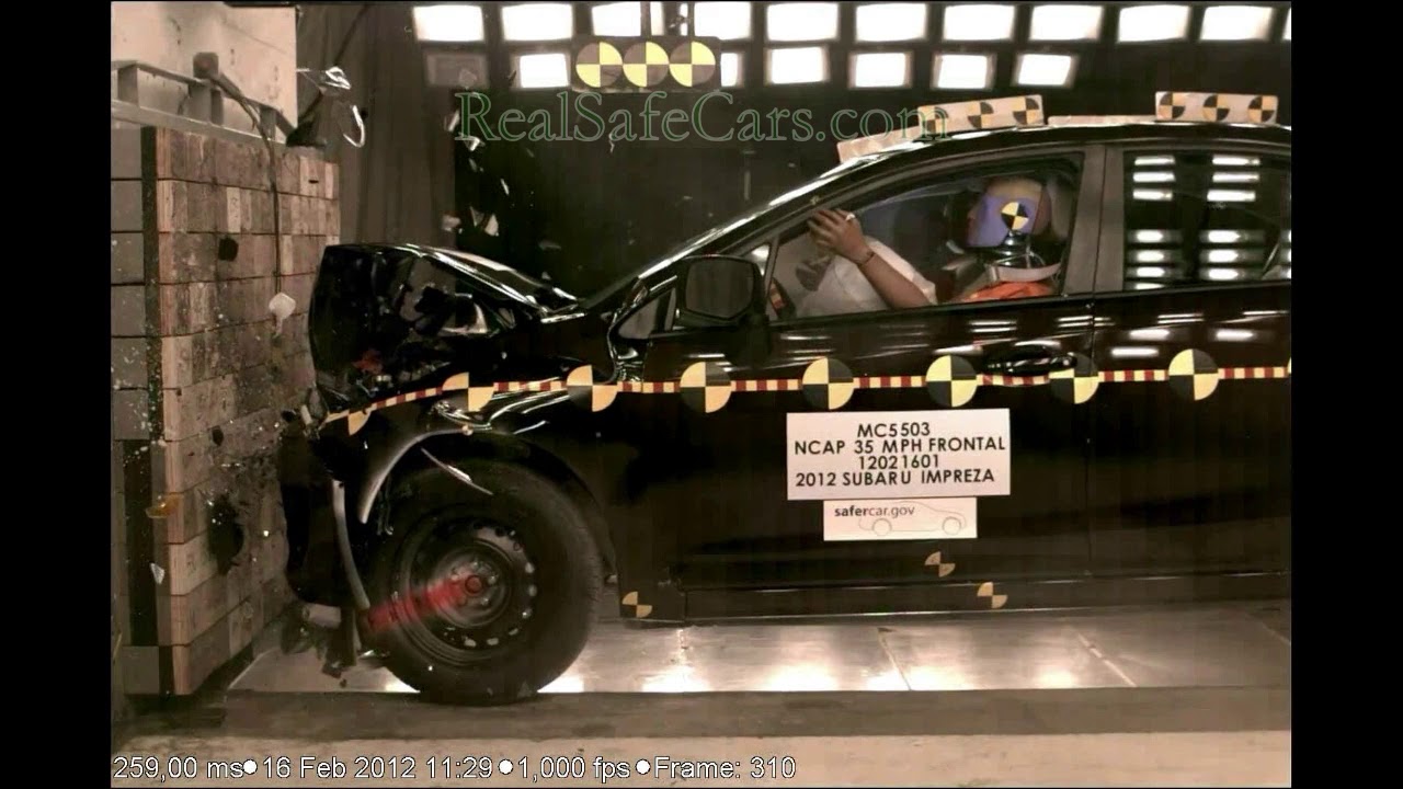Subaru Impreza (2012-2013) Crash Tests (Side-Pole, Front, Side)