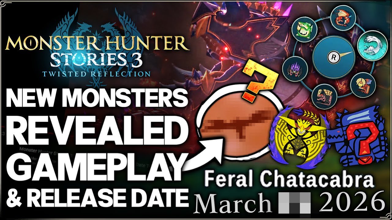 Monster Hunter Stories 3 - 4 NEW MONSTERS CONFIRMED - First Gameplay, Release Date, Details & More!