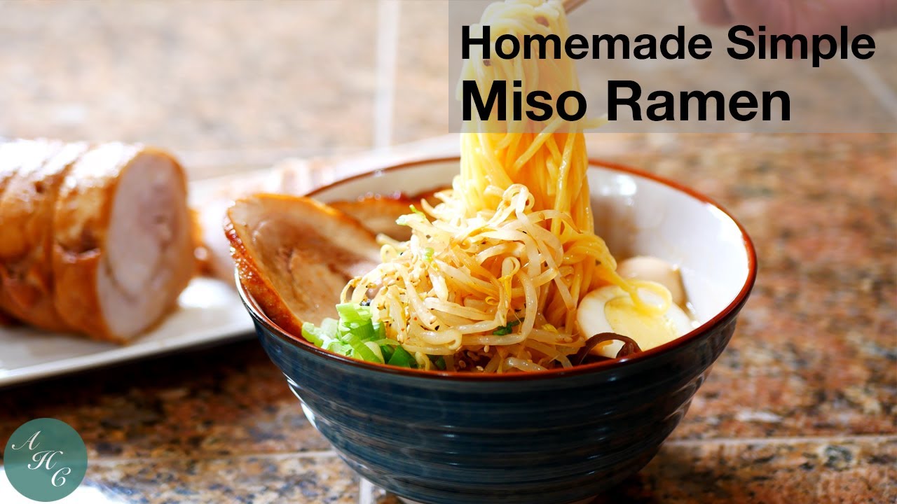 How to make Simple Miso Ramen with Pork Belly Chasu at Home Recipe