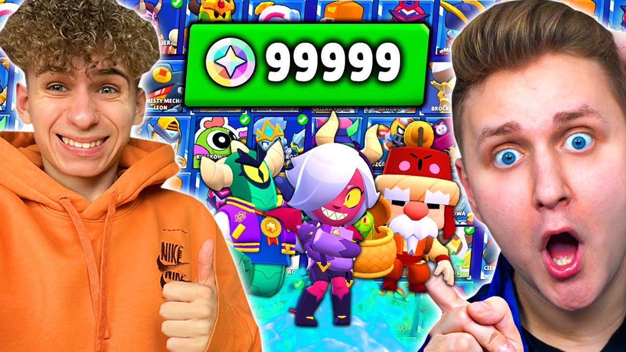Wielki pojedynek KTO MA WIĘCEJ SKINÓW w BRAWL STARS z DaMianem #2🤑 *mega rzadkie*