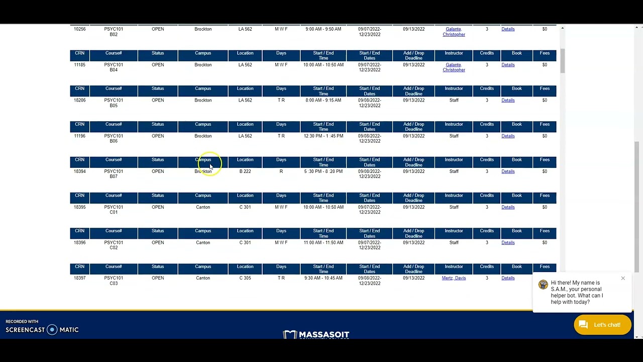 Course Search Direction