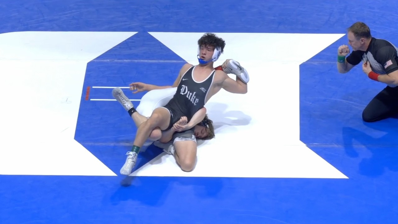 157lbs Mikey Boulanger (Duke) vs Jeremiah Price (App State)