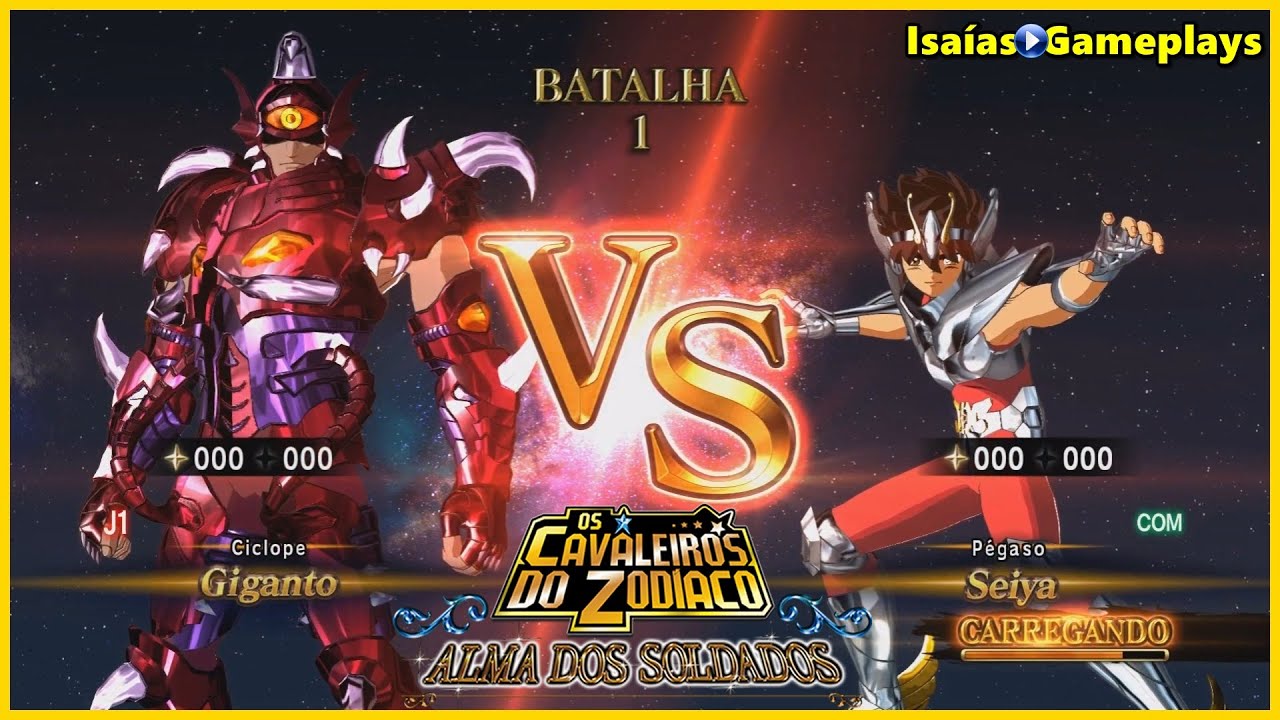 CDZ Alma dos Soldados - Giganto de Ciclope Vs Seiya de Pégaso - Dublado PT-BR