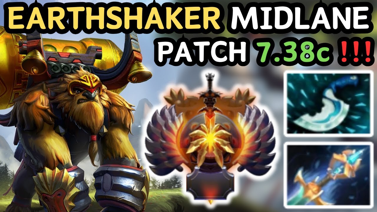 🔥 IMMORTAL EARTHSHAKER Midlane Gameplay Patch 7.38c 🔥 Earthshaker Mid - Dota 2